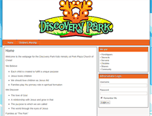 Tablet Screenshot of discoveryparkkids.com